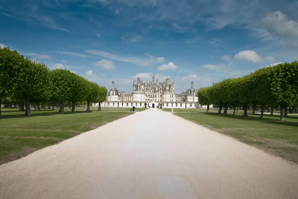 Loire Valley Day Tour from Paris highlight: the road leading to Chambord castle.