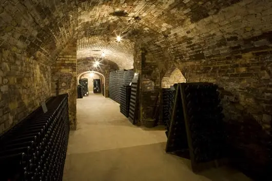 Champagne cellars under Reims